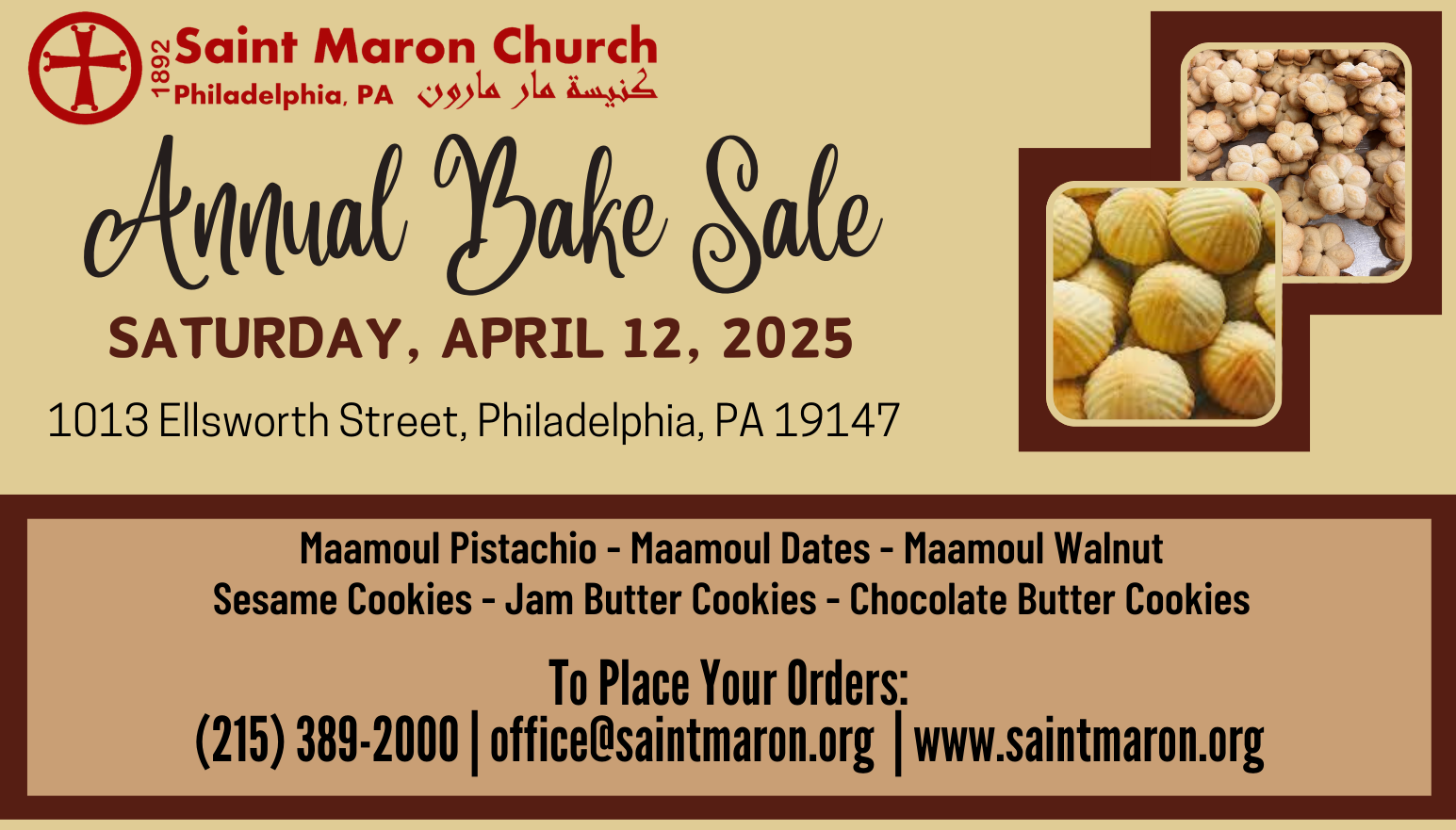 St. Maron Annual Bake Sale 2025